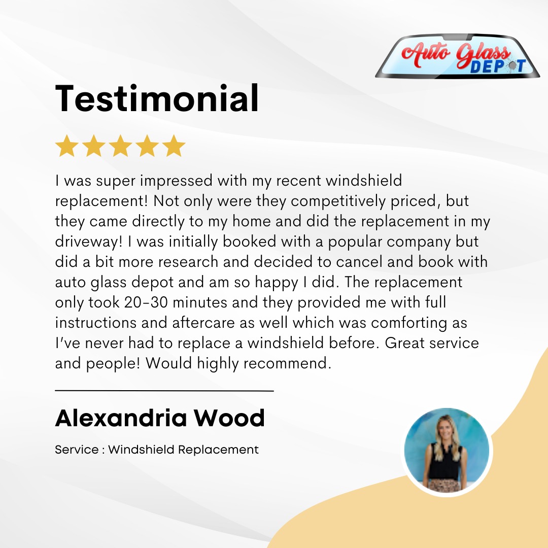 A Happy Client Reveiw👌👌
Choose Auto Glass Depot for Unmatched Auto Glass Repair & Replacement.
#windshieldreplacement #windshieldreplacements #rearwindshieldreplacement #mobilewindshieldreplacement
#autoglassrepair #glassrepair #autoglassreplacement #glassshop
#autoglassreplace