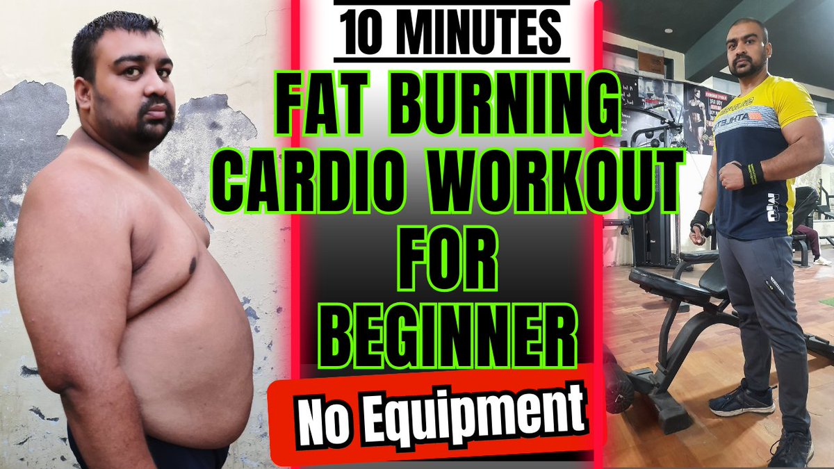 JitenderHardy's tweet photo. 10 Minutes Fat Burning Cardio Workout For Beginner | Ghar par fat burn kese kre | Cardio Workout
https://t.co/fEuc5LYQyi https://t.co/CnFRqJCSG6