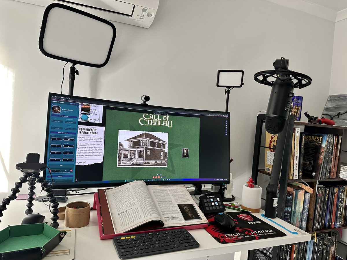 Before starting @Chaosium_Inc ‘s #CallofCthulhu Mansions of Madness session on @roleapp platform #ttrpg