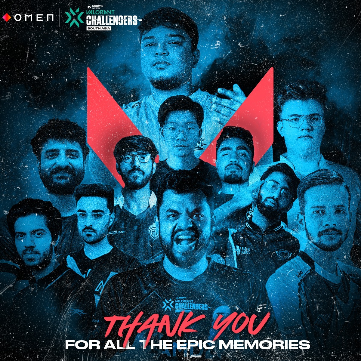 NodwinGaming's tweet image. A flawless journey coming to an epic end🤩🏆🔥 Thank you to all the players &amp;amp; staff for making &apos;Omen Valorant Challengers South Asia&apos; memorable❤️

#ThankYou #southasia #biggestchallenge #valorant #gaming #esports #VCTSA