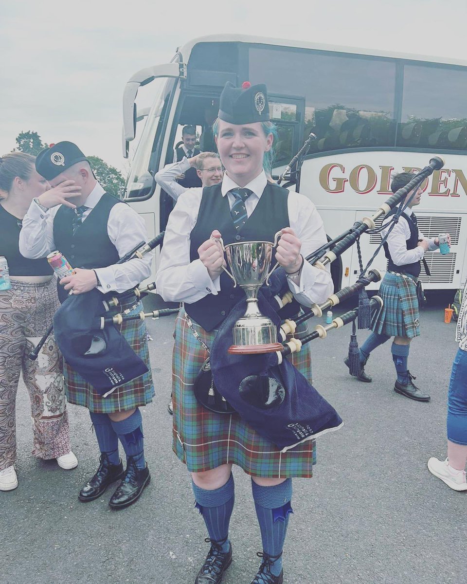 Congratulations to our own Ms Buchan, who yesterday won the UK Pipe Band championships with Boghall and Bathgate! 🎶🏆