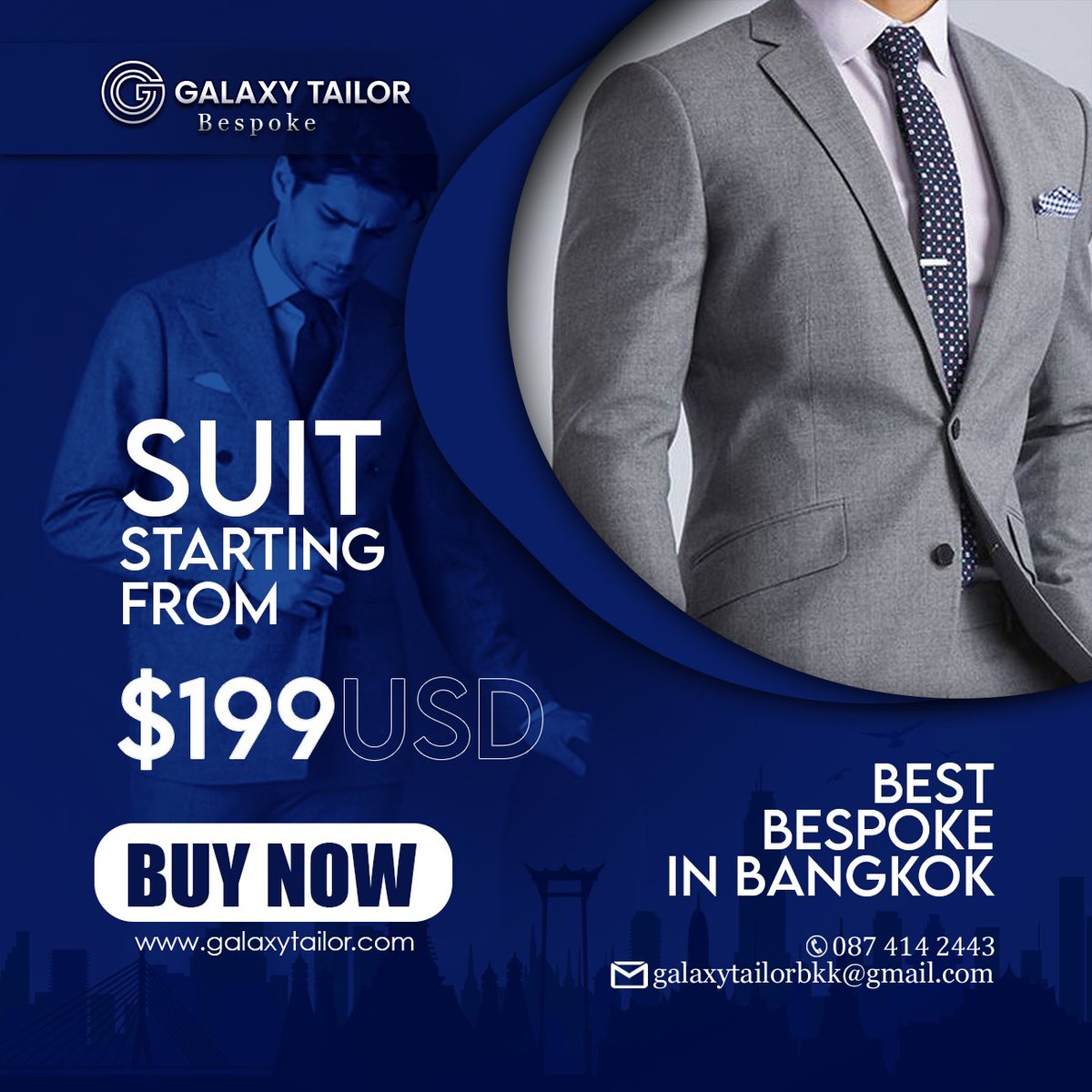 GalaxyTailor's tweet photo. A gray suit looks great with a plain white shirt.
#galaxytailor #bangkoktailor #thailandtailor #bkktailor #bangkok #thailand #bkk #galaxytailorbangkok https://t.co/FbgjmetRJK