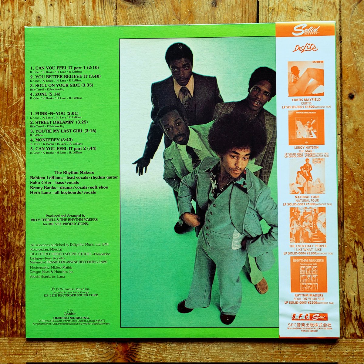 peeanopijloo's tweet image. American funk group from Bronx, New York City.
First formed in 1968 as Sabu &amp;amp; The Survivors, renamed to #GQ around 1978, just to come back as 'The Rhythm Makers'.

Label: #Unidisc – VI-7002, #SolidRecords – LP SOLID-0005
Format: #Vinyl #LP #Reissue #Remastered 

#vinylrecords
