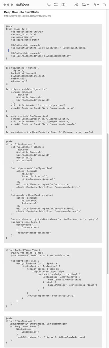 outcoldman's tweet image. The new Paragraph style in Notes.app on macOS really helps to organize code snippets in your notes (Cmd+Shift+M) to make the code snippet #Sonoma #macOS #macOS14
