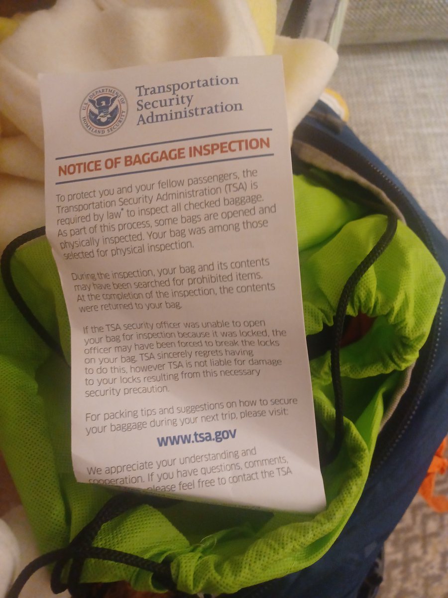Chawhat🐾🐕 on Twitter "I JUST FOUND A TSA INSPECTION NOTICE IN MY SEX TOY BAG 💀💀💀 ITS SO JOEVER"