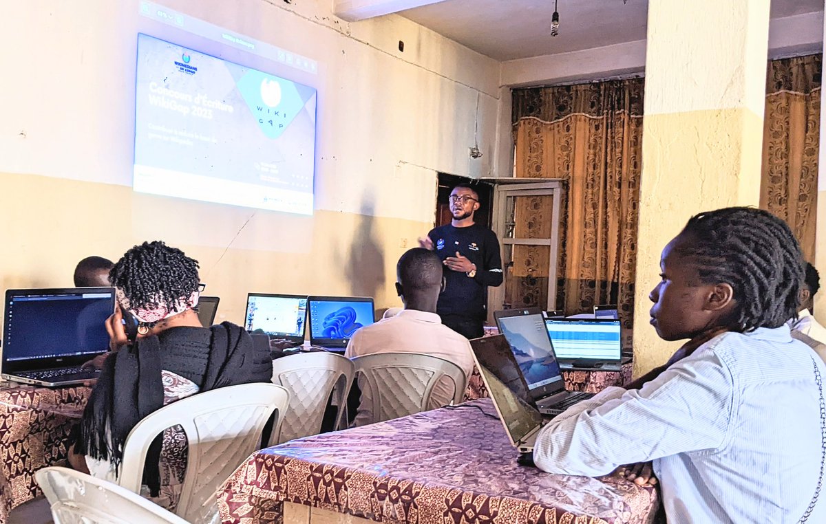 LydieKahambu's tweet photo. Pour contribuer à réduire le fossé de genre sur #Wikipédia , @WRdcongo à organiser un atelier de Formation dans la Ville de #Bukavu . @WikiVibrance @Wikimedia @wikiafrica @Wiki_Gap @NasibuEl @abelmbula @WikiFranca https://t.co/xNYqCki5Gc