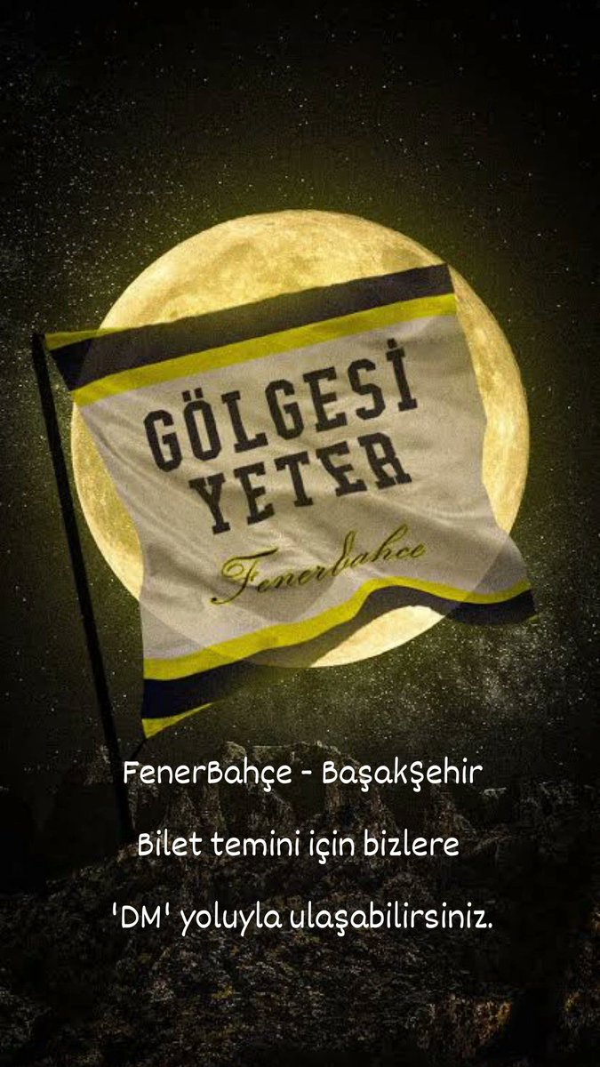 ⚽️  FenerBahçe - Başaksehir

📩Sizlere Bir mesaj kadar yakınız ✅✍️

#Fenerbahce #kombinedevir #biletdevir #fenerbahcebilet #bilet #biletdevret #kombinedevret  #FBVSBSK #fenerbahcebilet #izmir #İstanbul