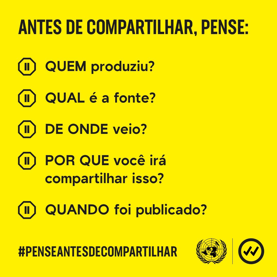 Todos nós temos um papel a desempenhar para impedir a disseminação de desinformação prejudicial na internet, que pode resultar em pessoas desinformadas, desprotegidas e vulneráveis.

Antes de partilhar conteúdo online, pause e verifique as informações. shareverified.com/pt/