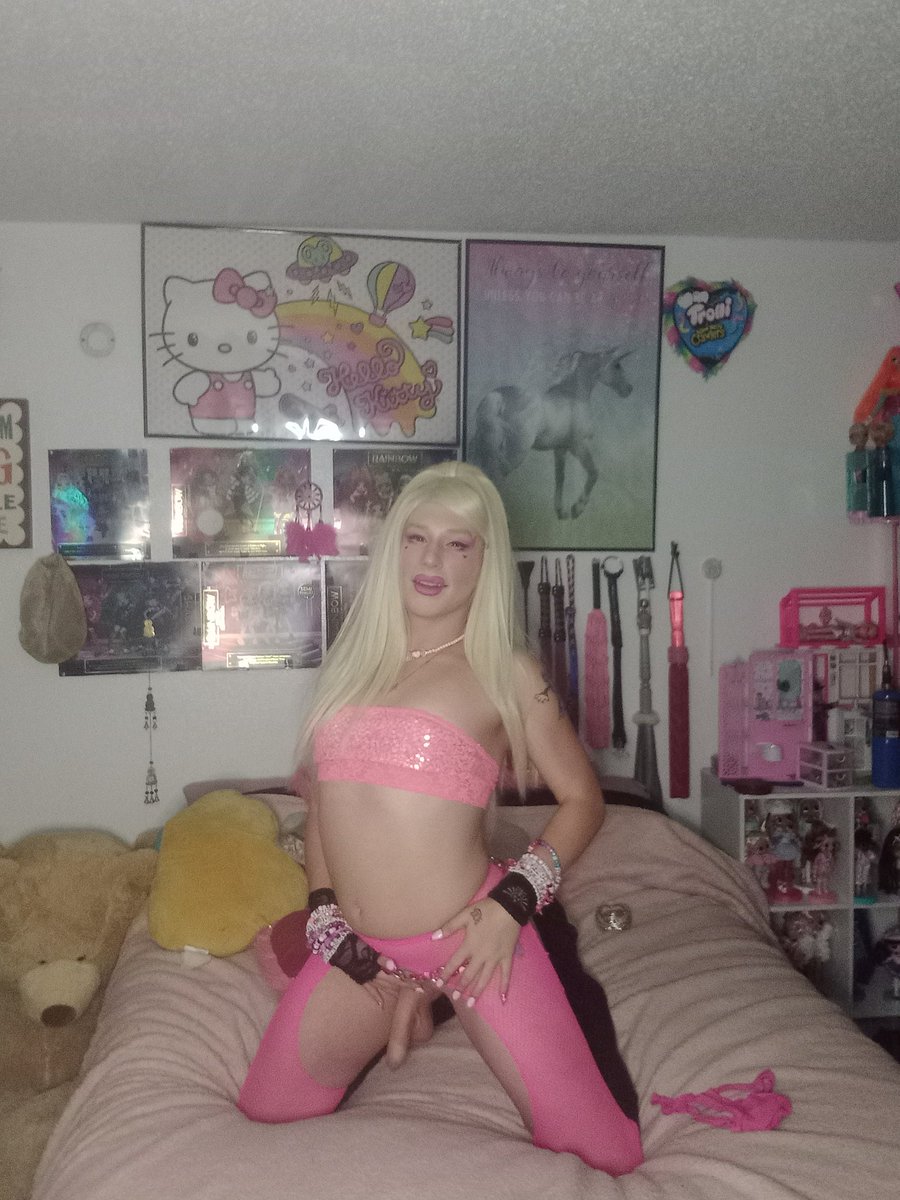 TSVanityPrice's tweet photo. Feeling adorably bimbofied tonight. Do you agree? #bimbo #pink #Barbie #doll #cute #prettygirl #onlyfans #hot https://t.co/Dgrpw9OSq8