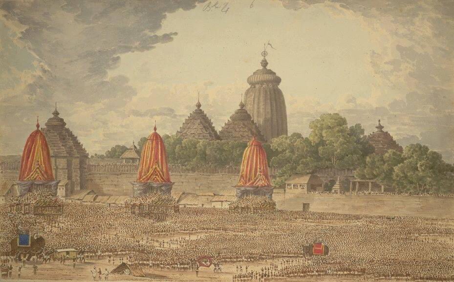 Mesmerising view of 205 years back - Rath Yatra and the Jagannath Temple, Puri July 1818.

#LordJagannath
#rathyatra2023 #Puri #purijagannath #JaiJagannatha #nostalgia @JagannathaDhaam @sonu175