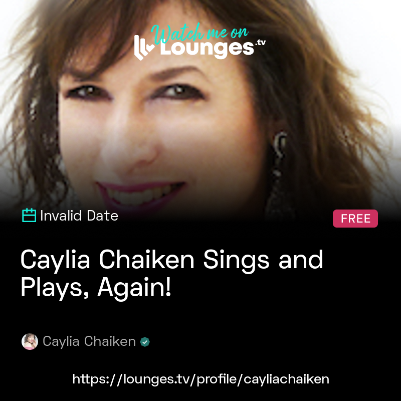 So excited to be performing at Lounges.tv on Tuesday, June 13 at 1:00pm PDT. Please join me for this special program of my original music and eclectic covers! 
lounges.tv/lounge/details…

#loungestv  #singersongwriter #livestream #adultcontemporary