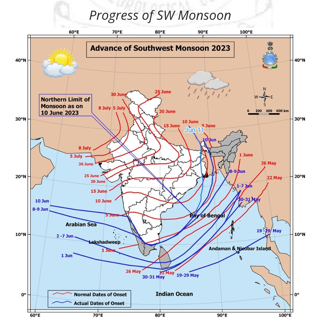 CycloneAnalyser's tweet photo. Remnant low of #Cyclone #03B is now located over Western parts of West Bengal with the monsoon trough over Eastern parts of Gangetic #WestBengal along with capital city #Kolkata, marks the end of #Kalbaisakhi season over the city
#Kolkata recorded 17 Nor'wester this year (normal) https://t.co/1OEHNoqHIY