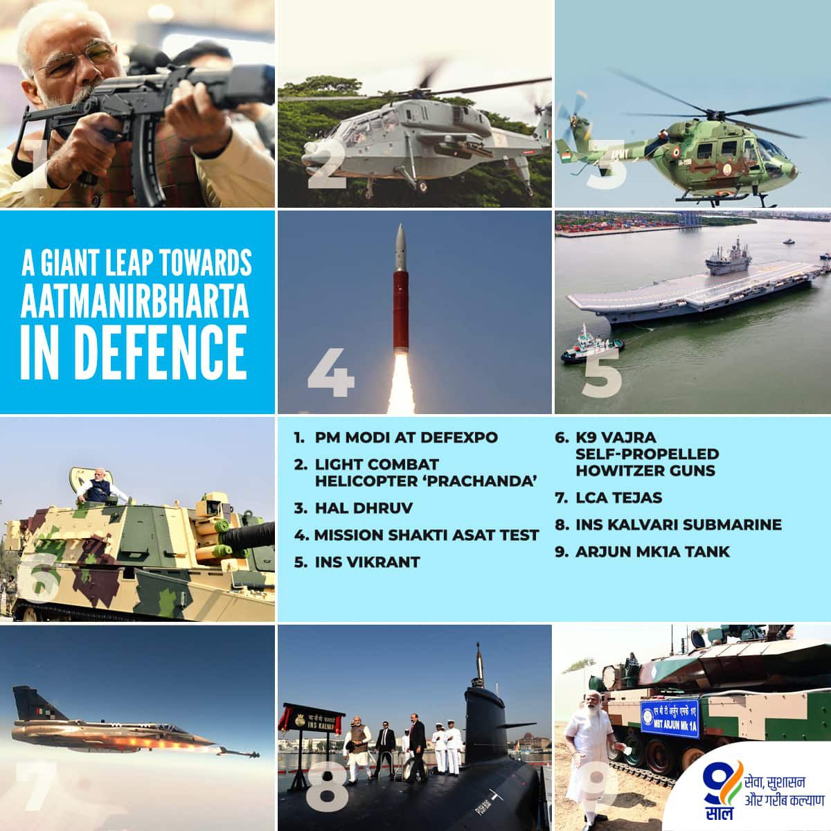 New India no longer relies on other countries for its defence needs.

#9YearsOfIndiaFirst