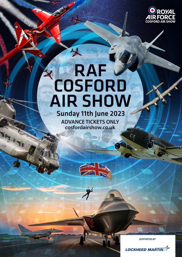 On my way to <a href="/cosfordairshow/">RAF Cosford Air Show</a> and excited to see friends, colleagues and loads of <a href="/aircadets/">RAF Air Cadets</a> - bring plenty of water and  SPF50, it promises to be a scorcher!