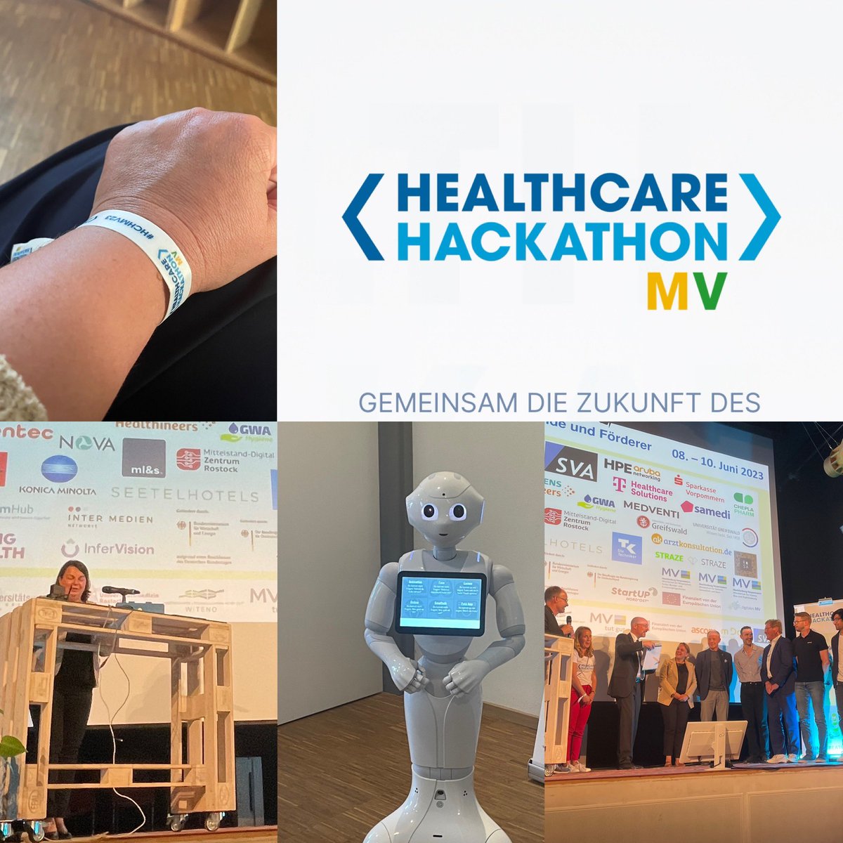 ▶️ Healthcare Hackathon MV 2023
And the Winner is….!!
🥇Früherkennung bei Sepsisverdacht .
Es war mir eine große Freude als Jury-Mitglied mitzuwirken , die ärztliche Sichtweise zu vertreten und die tollen Pitches mitzubewerten. 
 #healthcare #digitalhealth