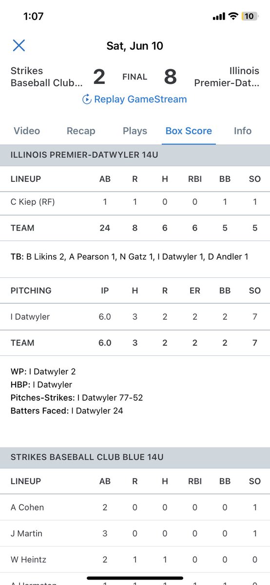 Ian Datwyler 2027 tweet media