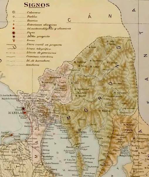 The Provincia de Manila and the Distrito Politico-Militar de Morong—the boundaries of the Morong District actually resemble today’s Rizal Province. It was formed by joining together towns from the old Provincia de Tondo and the Provincia de La Laguna.