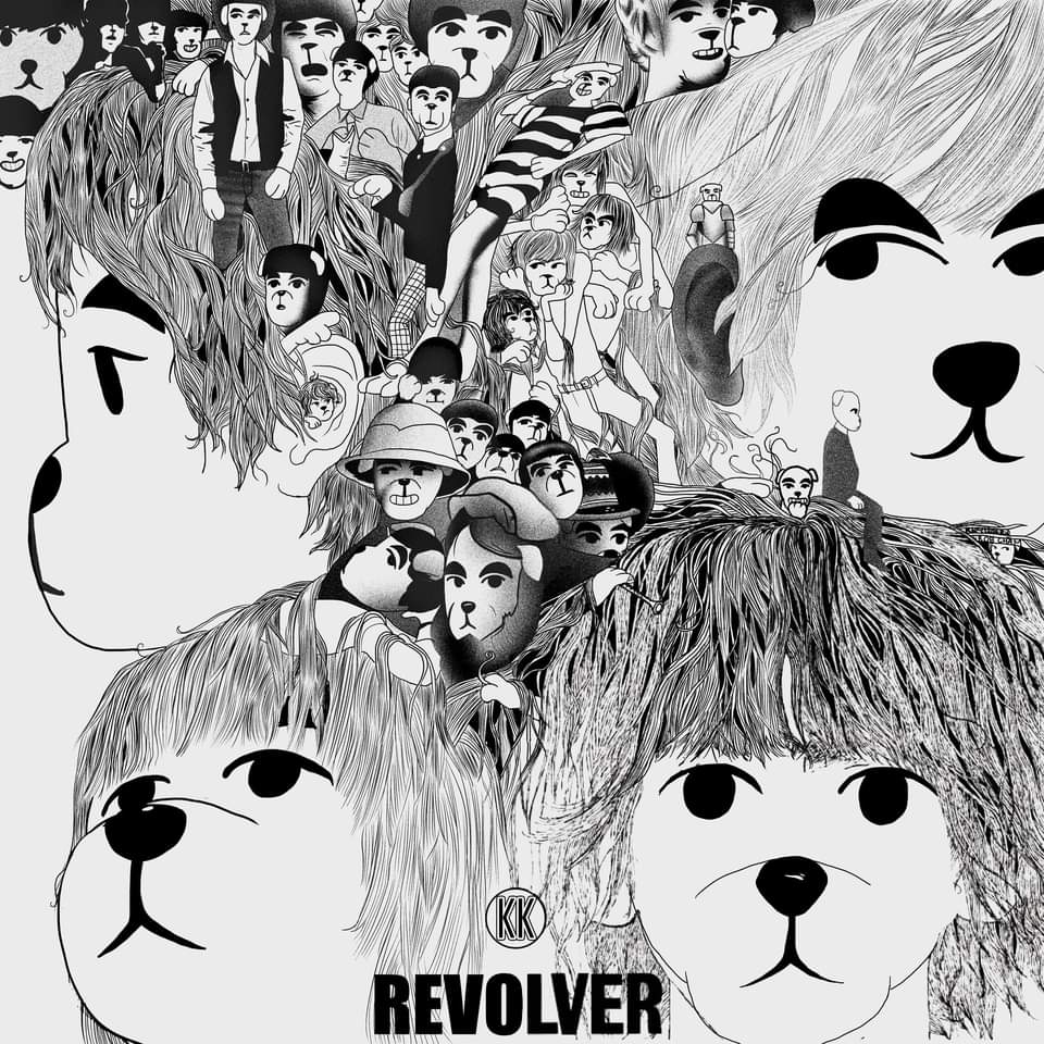 a really late entry to the #kkalbumredraw challenge from 2020 redrew #TheBeatles Revolver with KK Slider meant to finish this in 2020 but got busy, was cleaning my files when i found it again, figured I'd do the finishes and post it now ah 2020, when #acnh was our lives