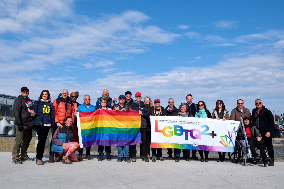 StewartRWheeler's tweet photo. Seeing 🌈 & public symbols of #inclusion in Yellowknife & Whitehorse — & then getting to take part in what has to be one of the world’s Northernmost #Pride Parades in #Inuvik w/Ambs from around the 🌎 🌍 was a great way to celebrate #2SLGBTQI+ #Pride2023
#LoveIsLove #Free2BeMe https://t.co/wyyK8AT9ZU