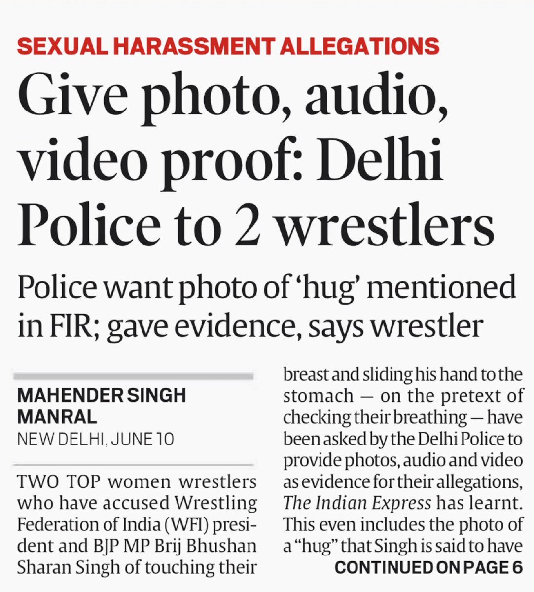 A morally dead nation under Modi. 

@DelhiPolice 
#WrestlersProtests 
#BrijBhushanSharanSingh