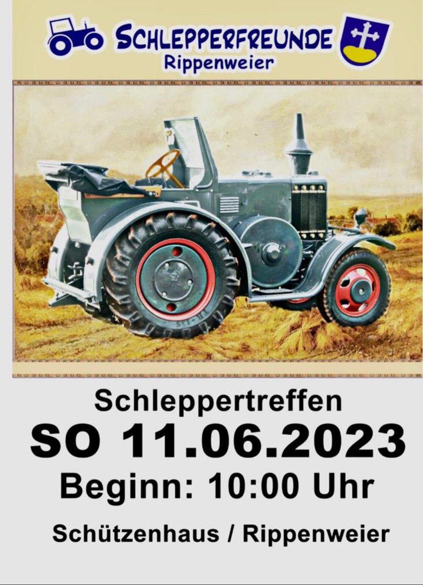 Heute brummt es gewaltig in Rippenweier! #Schleppertreffen