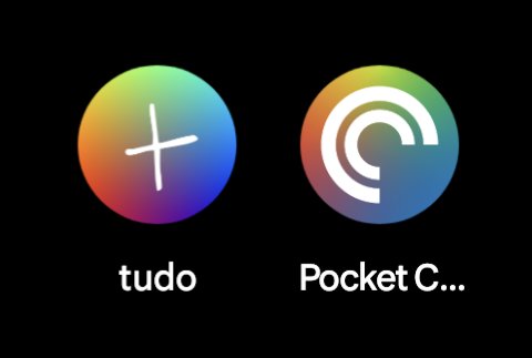 cachapa's tweet photo. It seems @pocketcasts and I have similar tastes in icon backgrounds 🌈 https://t.co/1XKvDC8hGt
