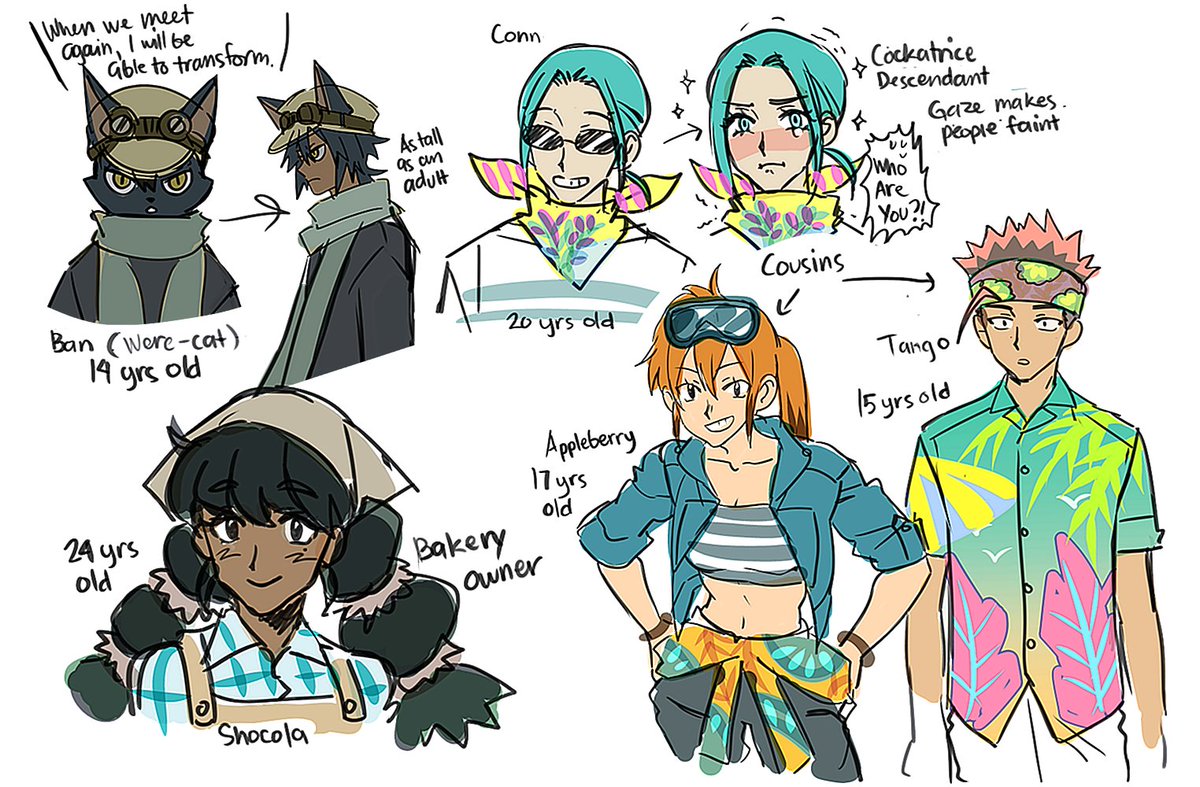 Some random oc scribbles during break