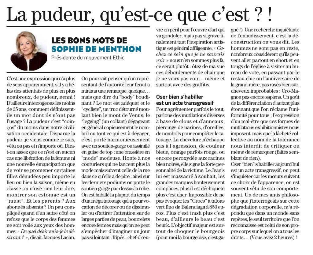 Et ne parlons surtout pas d’élégance,ni dans les fringues ni dans les. Comportements assortis …⁦<a href="/adecontades/">de contades arnaud</a>⁩ ⁦<a href="/MouvETHIC/">ETHIC</a>⁩ ⁦<a href="/Midilibre/">Midi Libre</a>⁩