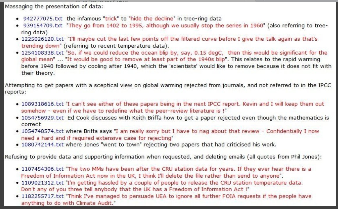 FriendsOScience's tweet image. "Kevin and I will keep them out somehow even if we have to redefine what the peer-review literature is!" #ClimateGate @ClintelOrg #ClimateChangeIsReal #SoWhat?