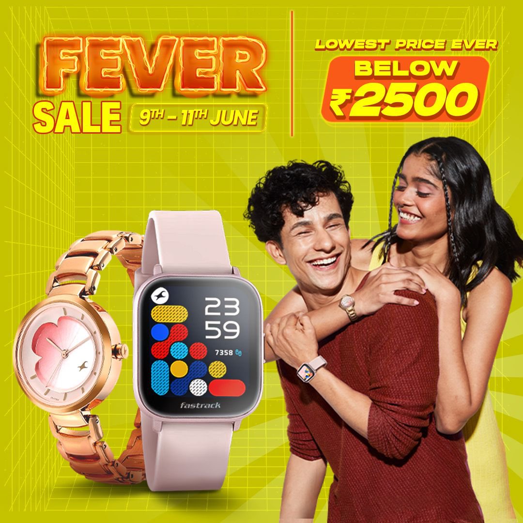 No one forecasted these hot deals. Get them before they’re gone! 🥵🫠 Visit link in bio to grab chic watches at special prices under ₹2500. #Fastrack #FastrackWorld #Sale #Offer #FastrackFeverSale
