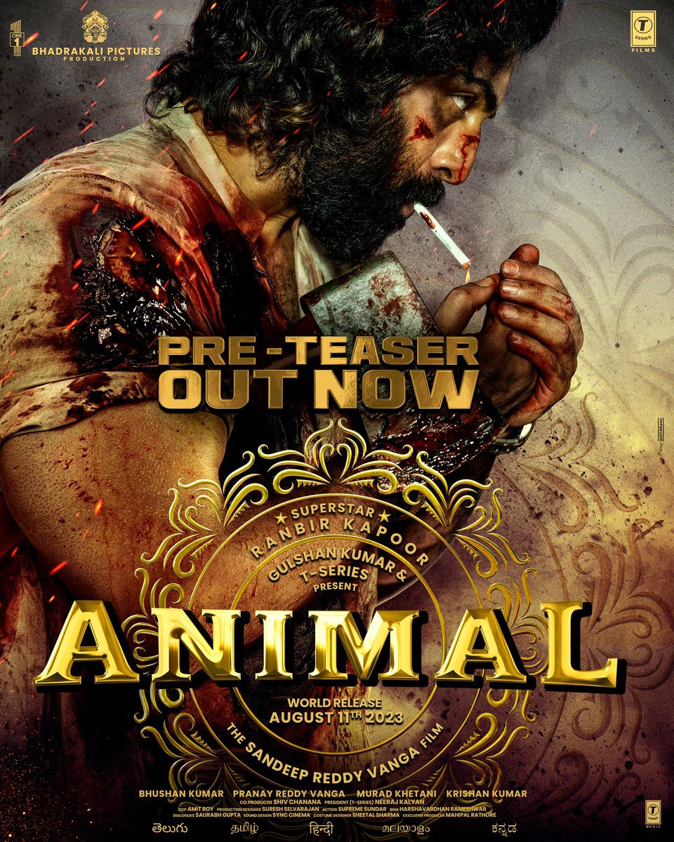NishitShawHere's tweet photo. How is #Animal Pre-Teaser? https://t.co/PIpdyHDTkQ