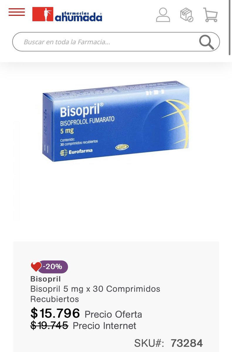 trinirendic's tweet photo. Mi papá toma todos los días Bisopril 5 mg (presión). En Chile, el precio regular de las 30 cápsulas es de $20.000 y $12.000 el Bioequivalente. En España, 60 pastillas nos costaron 3,70 euros ($3.200, aprox.) Juzgue usted; $666/$400 por cápsula en 🇨🇱 vs $53 por cada una en 🇪🇸. https://t.co/TmqNtlpLId