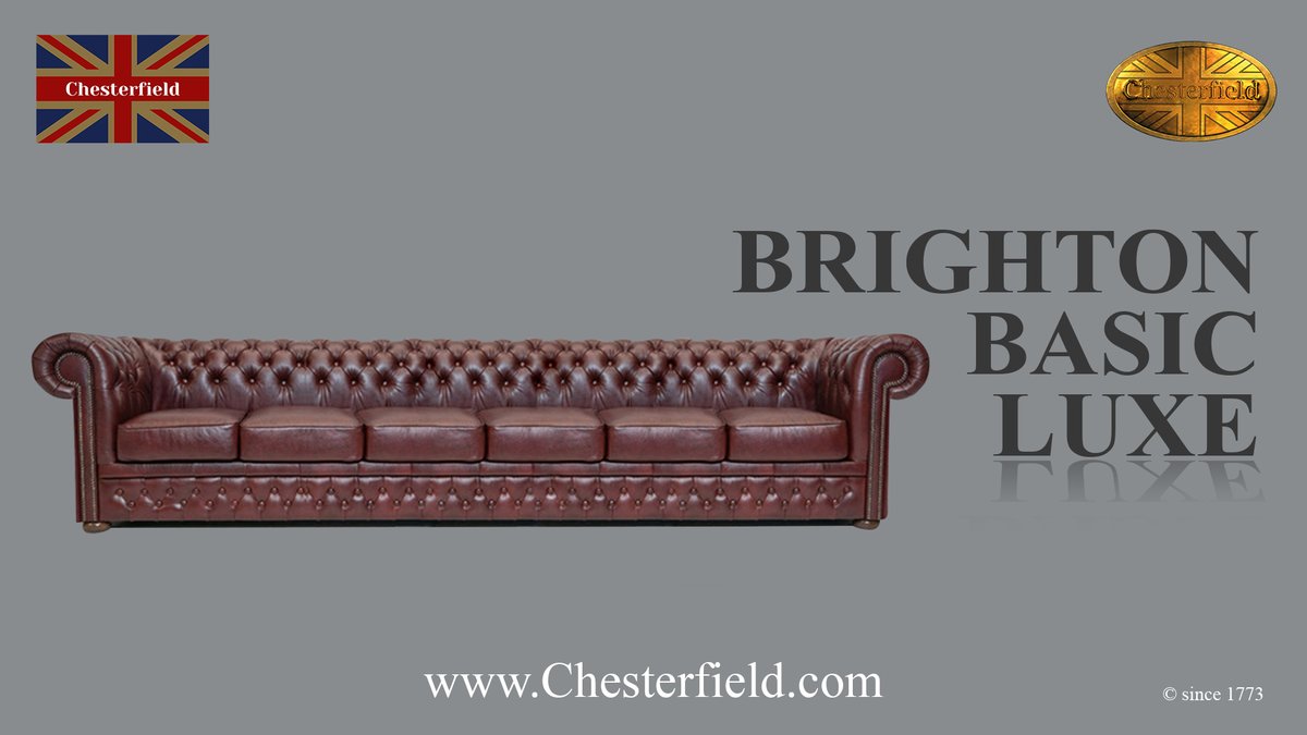 Chesterfield Basic | 6-seater Brighton Basic Luxe chesterfield.com/six-seater-lea… #chesterfield #chesterfieldsofa #chesterfields #chesterfieldchair #chesterfieldsofas #chesterfieldbed #homeandliving #furniture #furnituredesign #interior #interiordesign #interiors #sofa