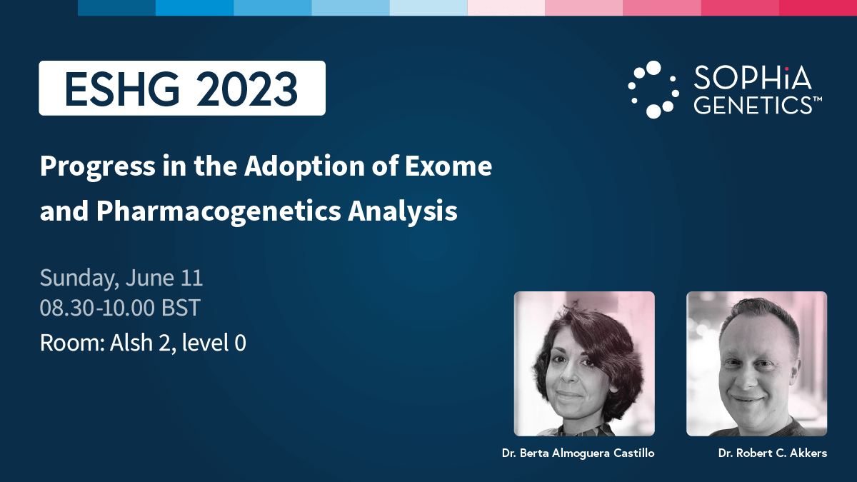SOPHiAGENETICS's tweet photo. Our talk at ESHG 2023 starts in 30 minutes, see you onsite in room Alsh 2 or online through the ESHG virtual platform: https://t.co/J8dW1D911q

#ESHG2023 #SOPHiADDM #PrecisionMedicine #DataDrivenMedicine #talk https://t.co/fO8GLnw0Z0