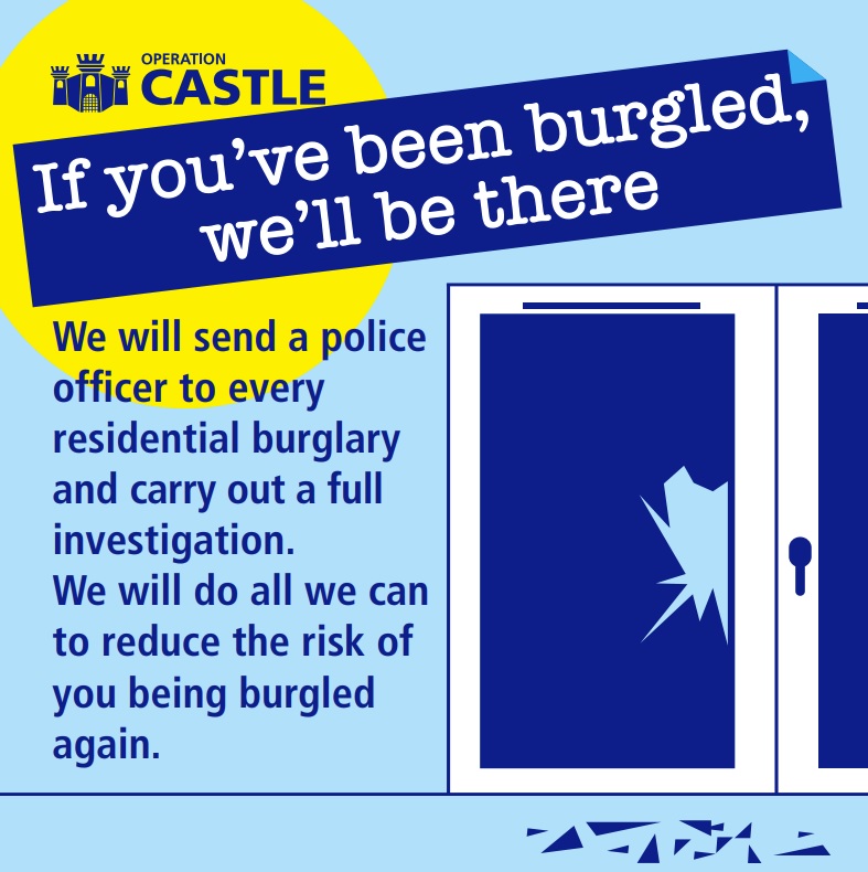 GMPTrafford's tweet photo. #OpCastle | Burglars are not welcome on our streets and as part of Operation Castle, we have made a promise to send a police officer to every single domestic burglary, ensuring a full investigation takes place. #TraffordSouth https://t.co/Er1nfed7ho