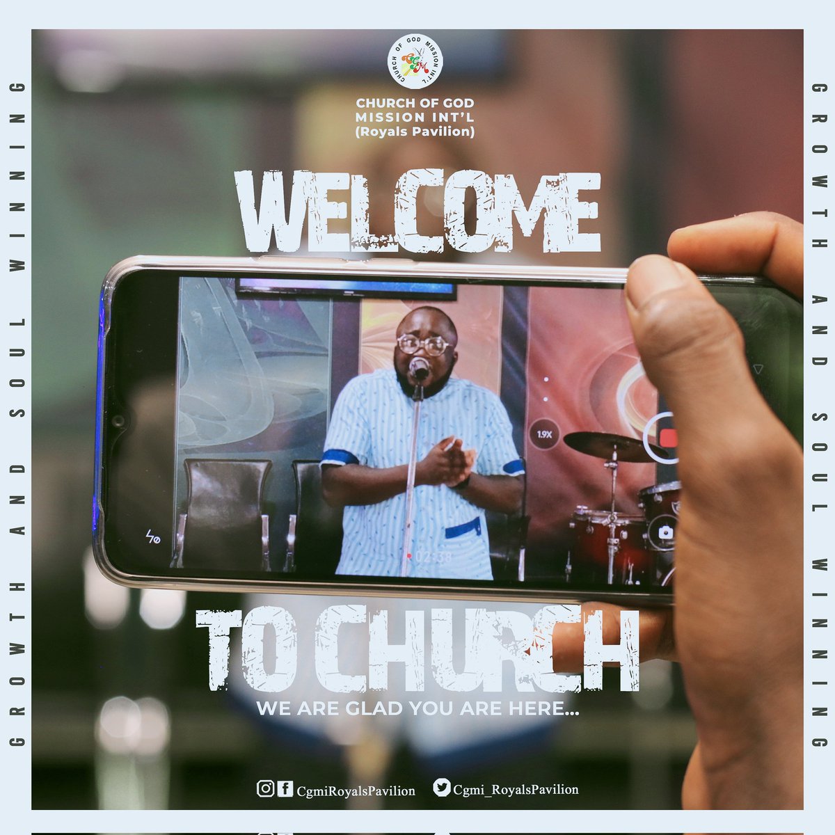 You are special to God, special to us and a blessing to your world.

Welcome to Church! We are glad you are here.

#welcome #capsunday #chosenandproductive #divineassistance #direction #benefitsofthecross #focusonchrist #cgmiroyalspavilion #cgmirp #explorepage