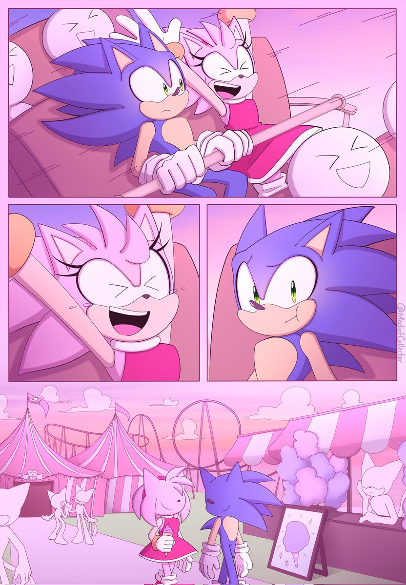 🌻 DeLucil 🌻 Artist on X: Sonamy Comic🥰🌹🦔❤️💙 #Sonic #Amy