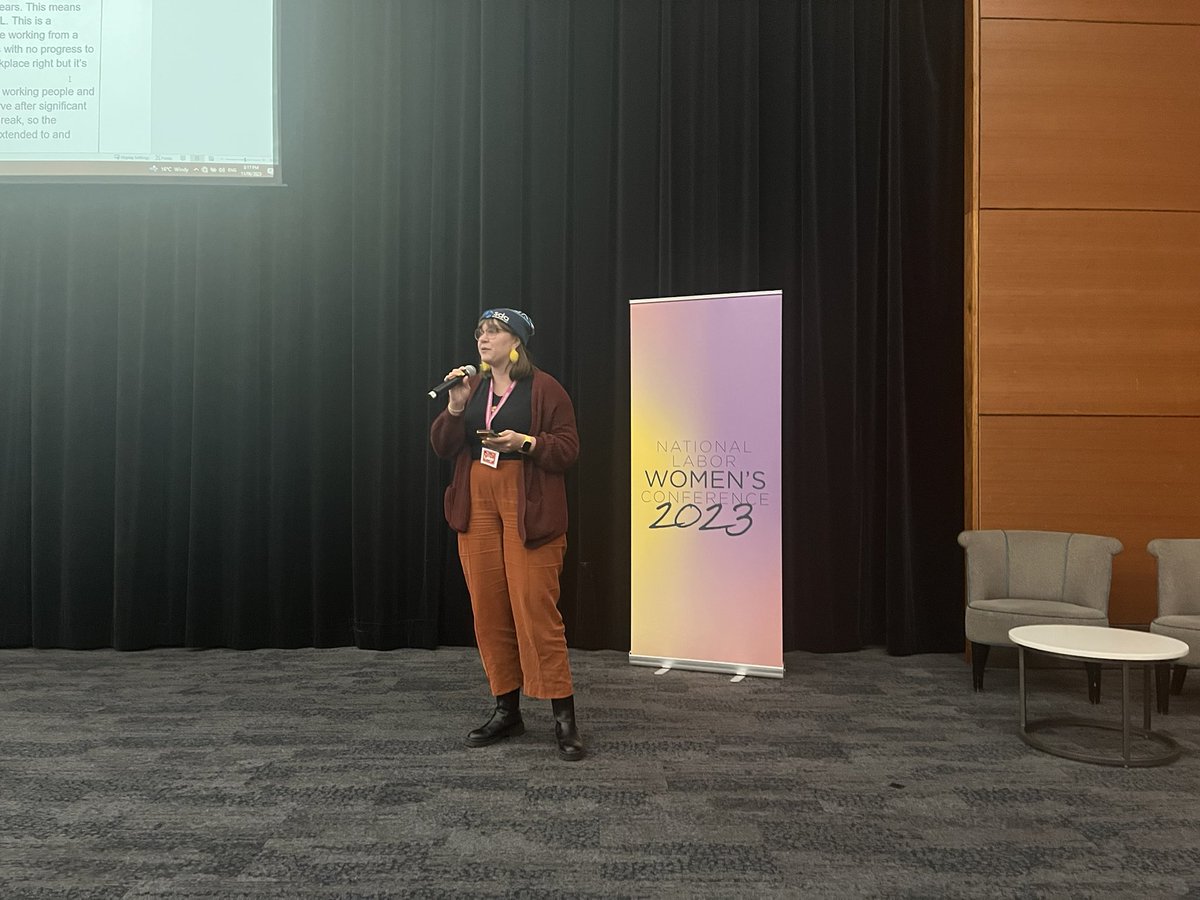 AYL SVP <a href="/EloiseAtterton/">Eloise Atterton</a> speaking to her motion calling for portable long service leave! So pleased that this motion passed unanimously 🥺