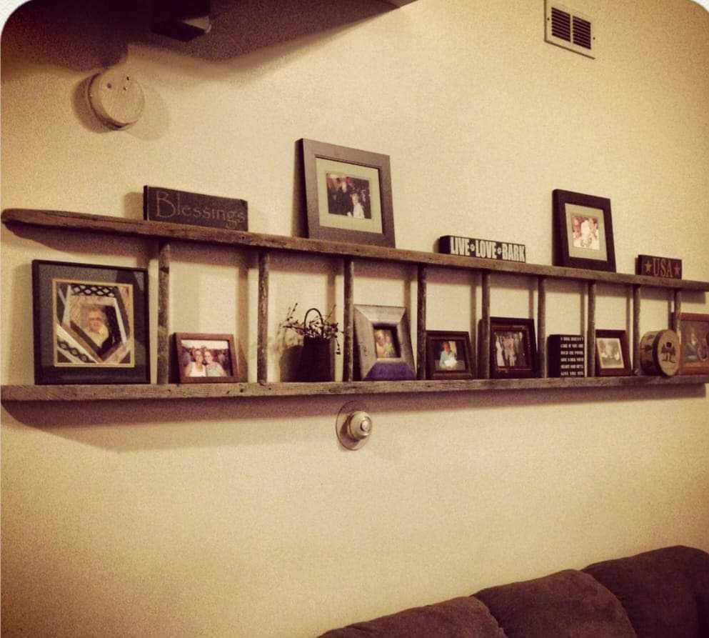 DesignerDecor01's tweet image. Is this a good use of a ladder, or should I shelve the idea? 

#homedecor #designerdecor