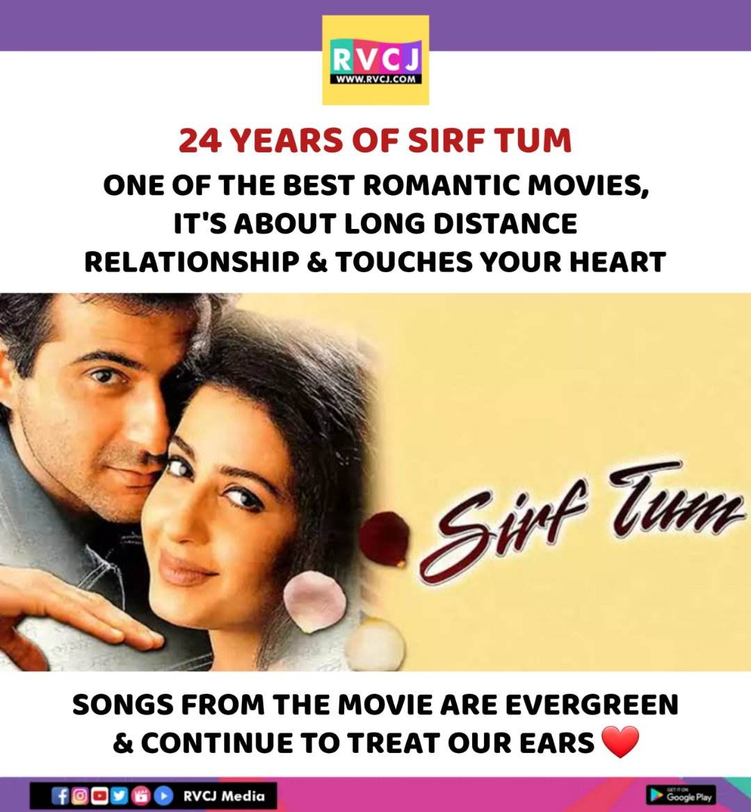 24 years of Sirf Tum

#sirftum #sanjaykapoor #sushmitasen #priyagill #rvcjinsta #rvcjmovies @thesushmitasen