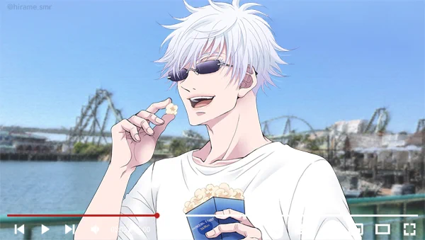 スイーツ食べ歩きしながら雑談しつつパーク内をさんぽする悟のゆるい動画が観たい