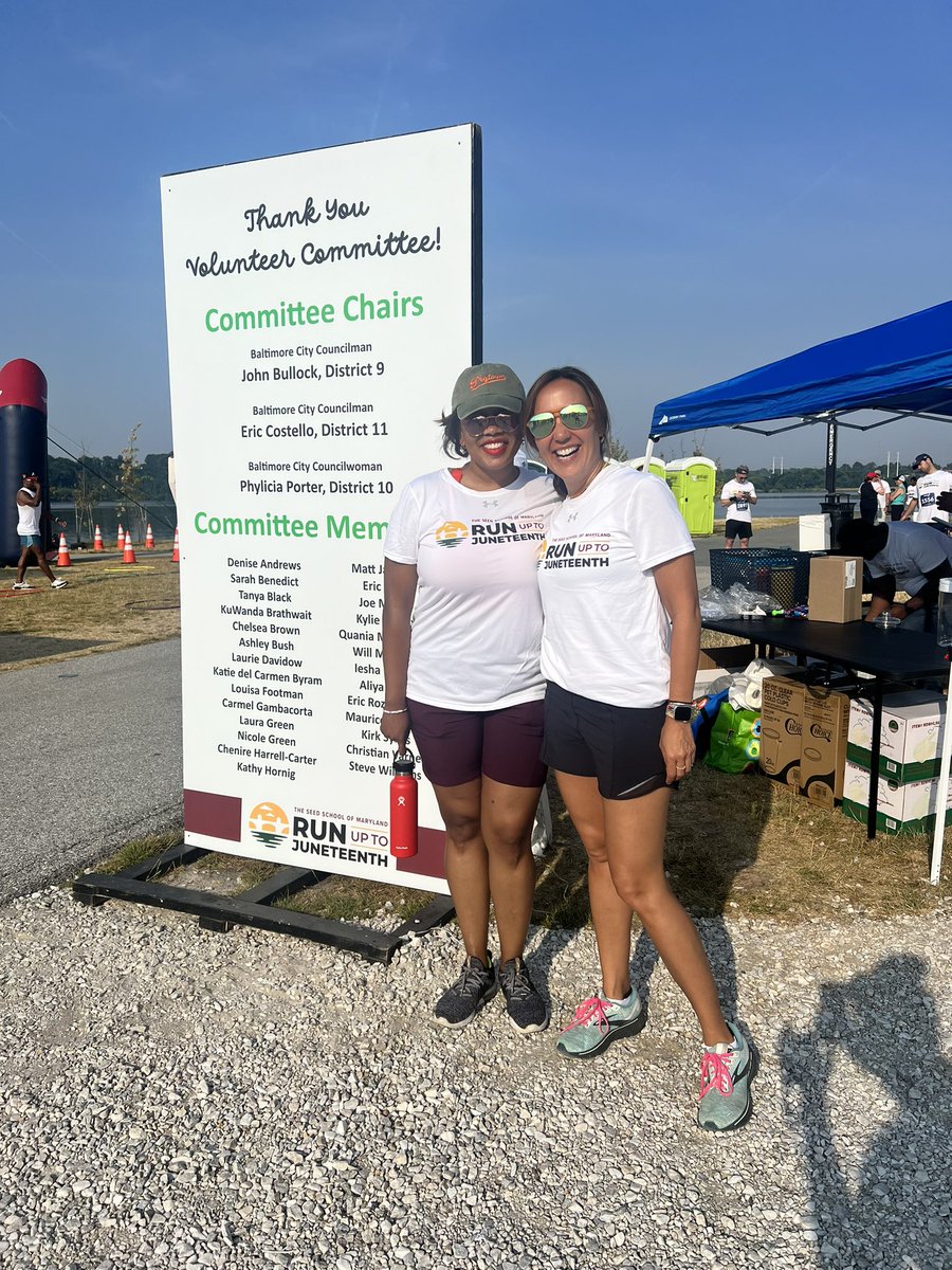 PhyliciaPorter_'s tweet photo. Up early to co-chair @theseedschoolmd Juneteenth run with @councilmanetc and @docbullock Grateful for over 300 runners to begin in District 10 and travel through District 11 and District 9.
#Run4Education
#theseedschool
#Juneteenth https://t.co/44AVH93IxP