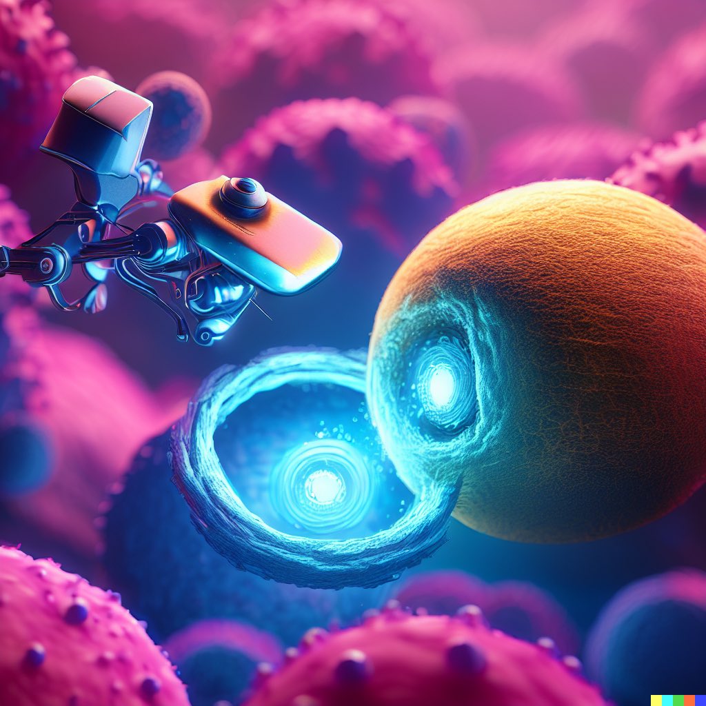 aycatech's tweet image. Medical Marvel: A nanobot equipped for microscopic surgeries

⚙️🧬 x DALL·E experimental model

These concepts may not be scientifically accurate, but they inspire us to think differently! 

#dalle #experimentalmodel #creativetechnologist #test #sciencecommunication