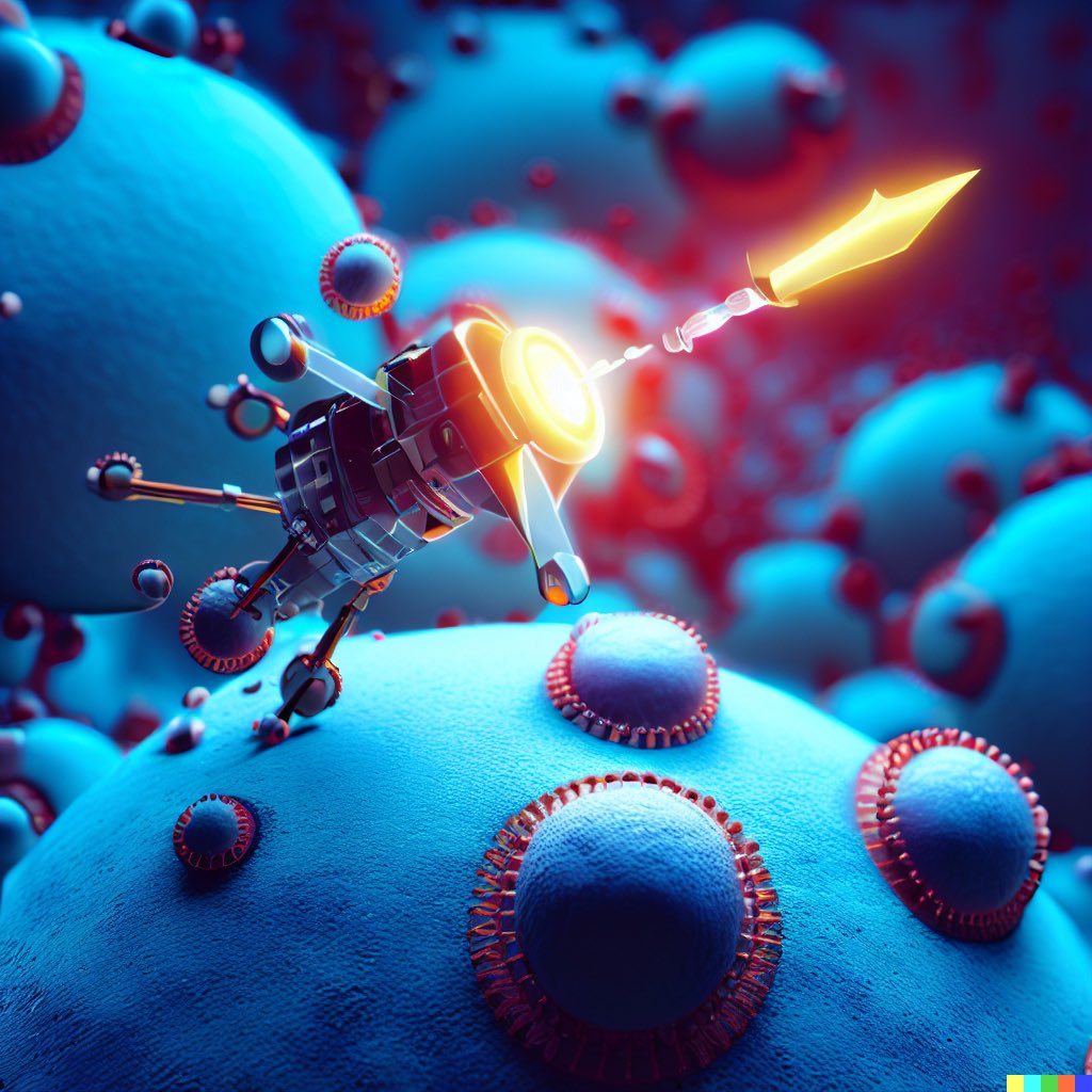 aycatech's tweet image. Medical Marvel: A nanobot equipped for microscopic surgeries

⚙️🧬 x DALL·E experimental model

These concepts may not be scientifically accurate, but they inspire us to think differently! 

#dalle #experimentalmodel #creativetechnologist #test #sciencecommunication