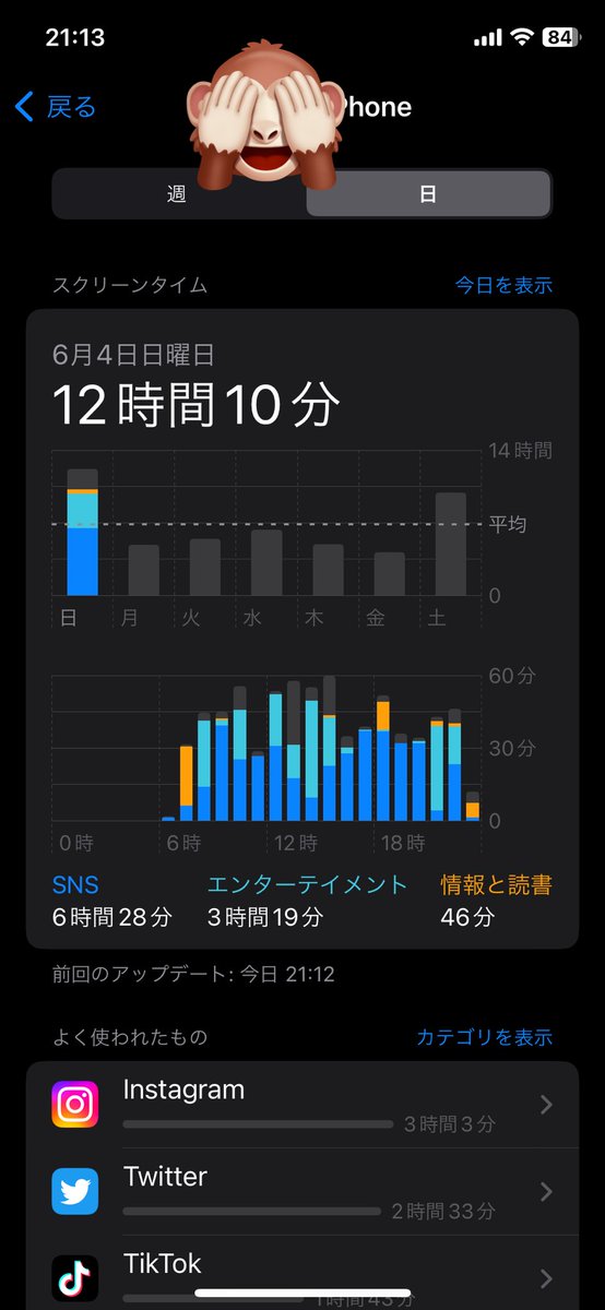 テスト前だったのにめちゃくちゃスマホ見てた