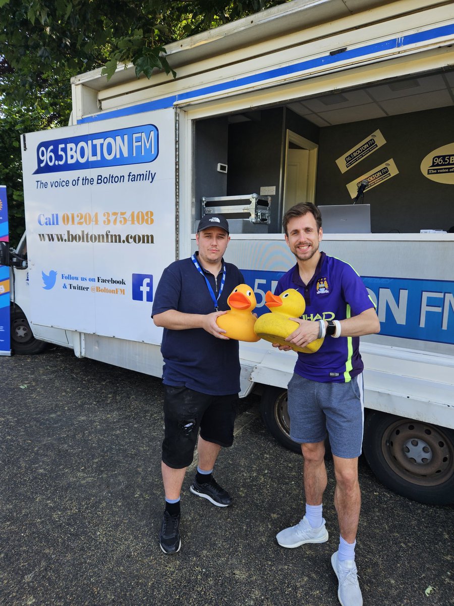 Thanks to @TurtonRotary for having us down to do commentary of your annual duck race, we had a quacking time #duckrace