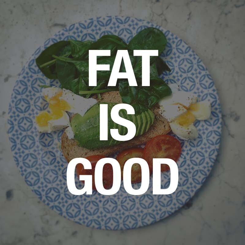 Good fats are essential to support a healthy body, promoting satiation, proper brain function, hormonal stability and more. 
A balance of unsaturated and saturated fats is ideal, so opt for healthy choices like avocados, nuts & chia seeds.
#FatIsGood