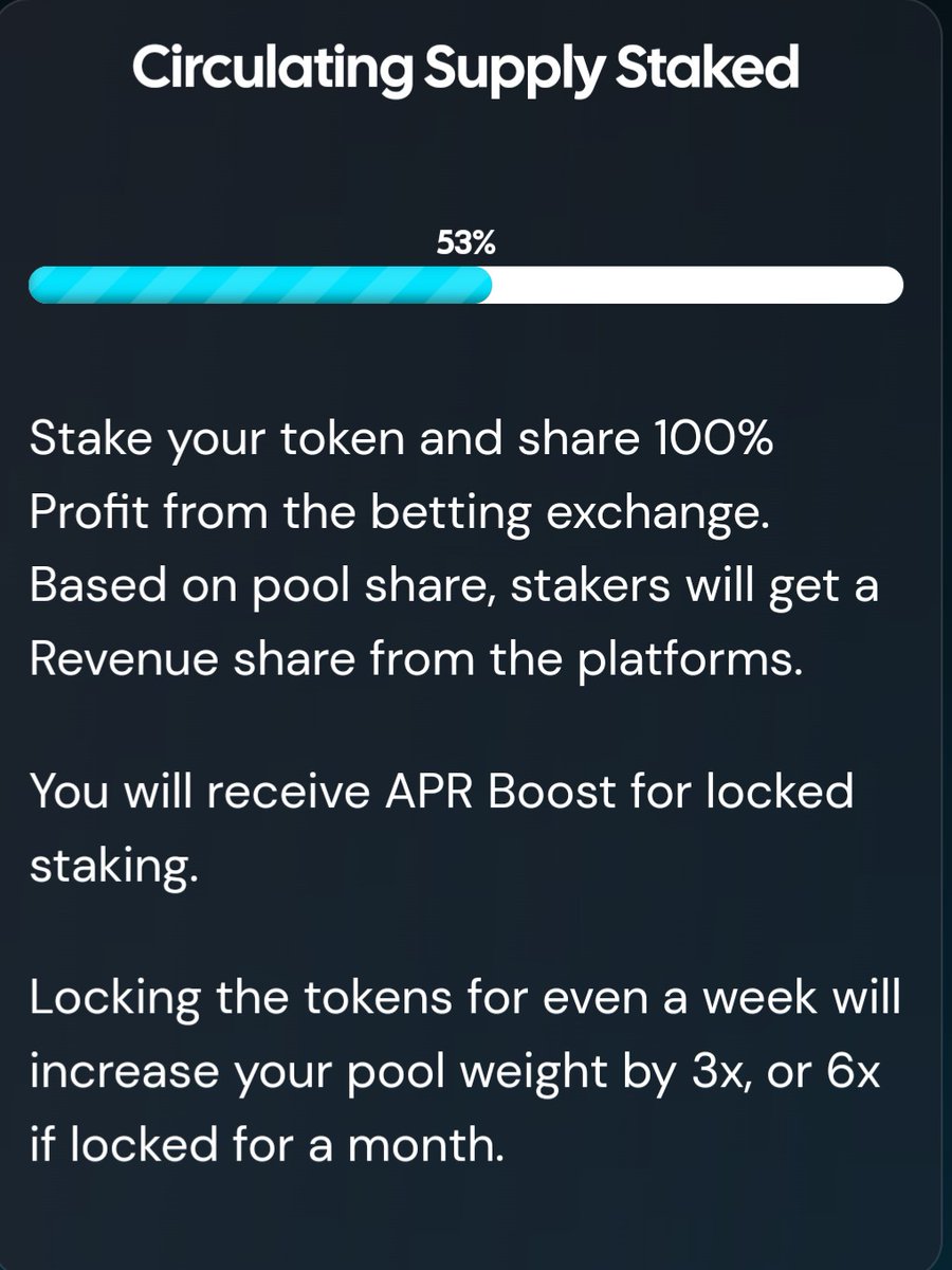 Blockchain Bets Official - $BCB (@bcberc20) on Twitter photo 453m $BCB or 53% of the total circulating supply has been locked by our community.
Why? Because <a href="/BCBerc20/">Blockchain Bets Official - $BCB</a> has delivered real yield to our stakers every month. Diamond hands know to hold.
$ETH $USDT #GambleFi #HODL 453m $BCB or 53% of the total circulating supply has been locked by our community.
Why? Because <a href="/BCBerc20/">Blockchain Bets Official - $BCB</a> has delivered real yield to our stakers every month. Diamond hands know to hold.
$ETH $USDT #GambleFi #HODL