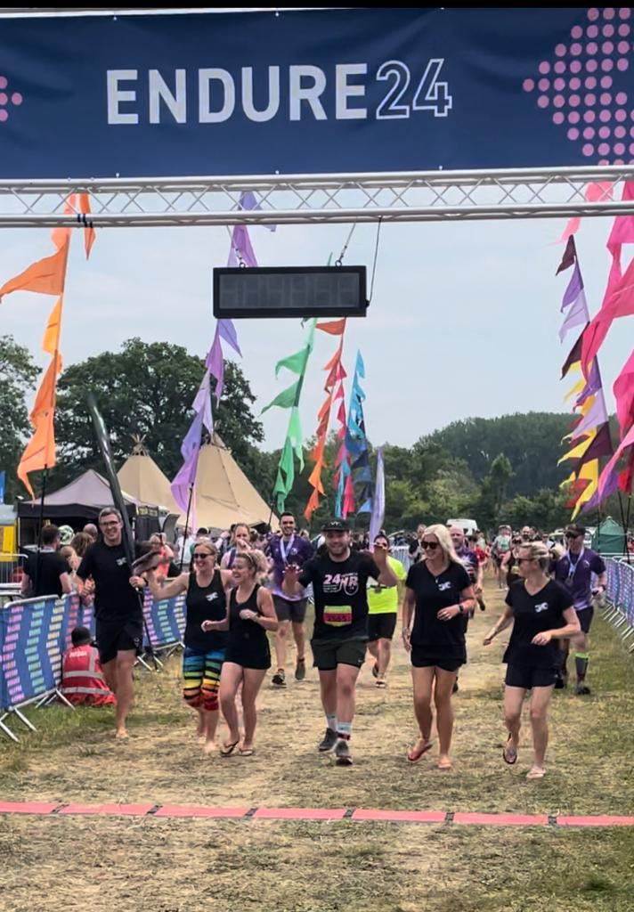 And they have finished!  

What an incredible team, and fantastic achievement especially in this heat.

Thank you very much to each of you and to the support team.

@runninggirl_kat 
@StephMcGowan4 

#willrunforbeer