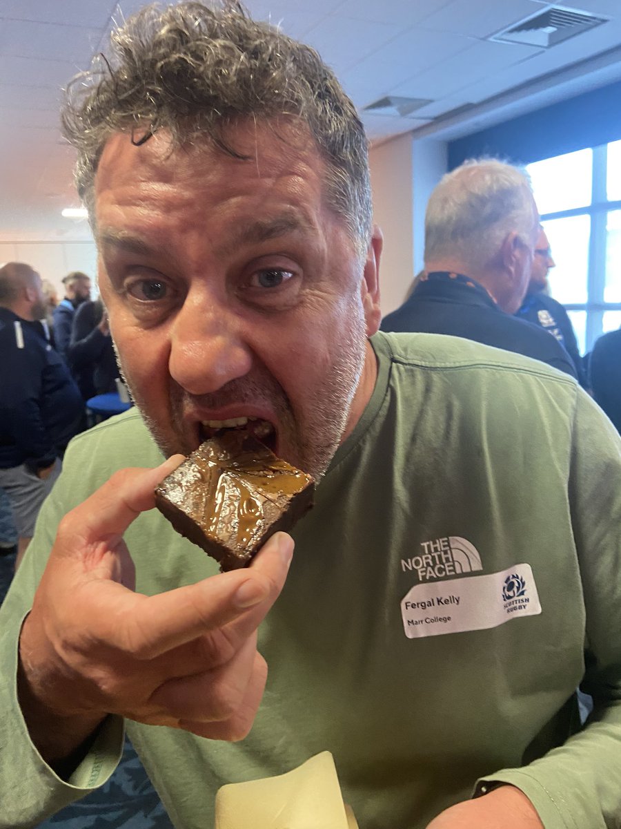 #CGC23 Fergal Kelly from Marr RFC enjoyed the brownies